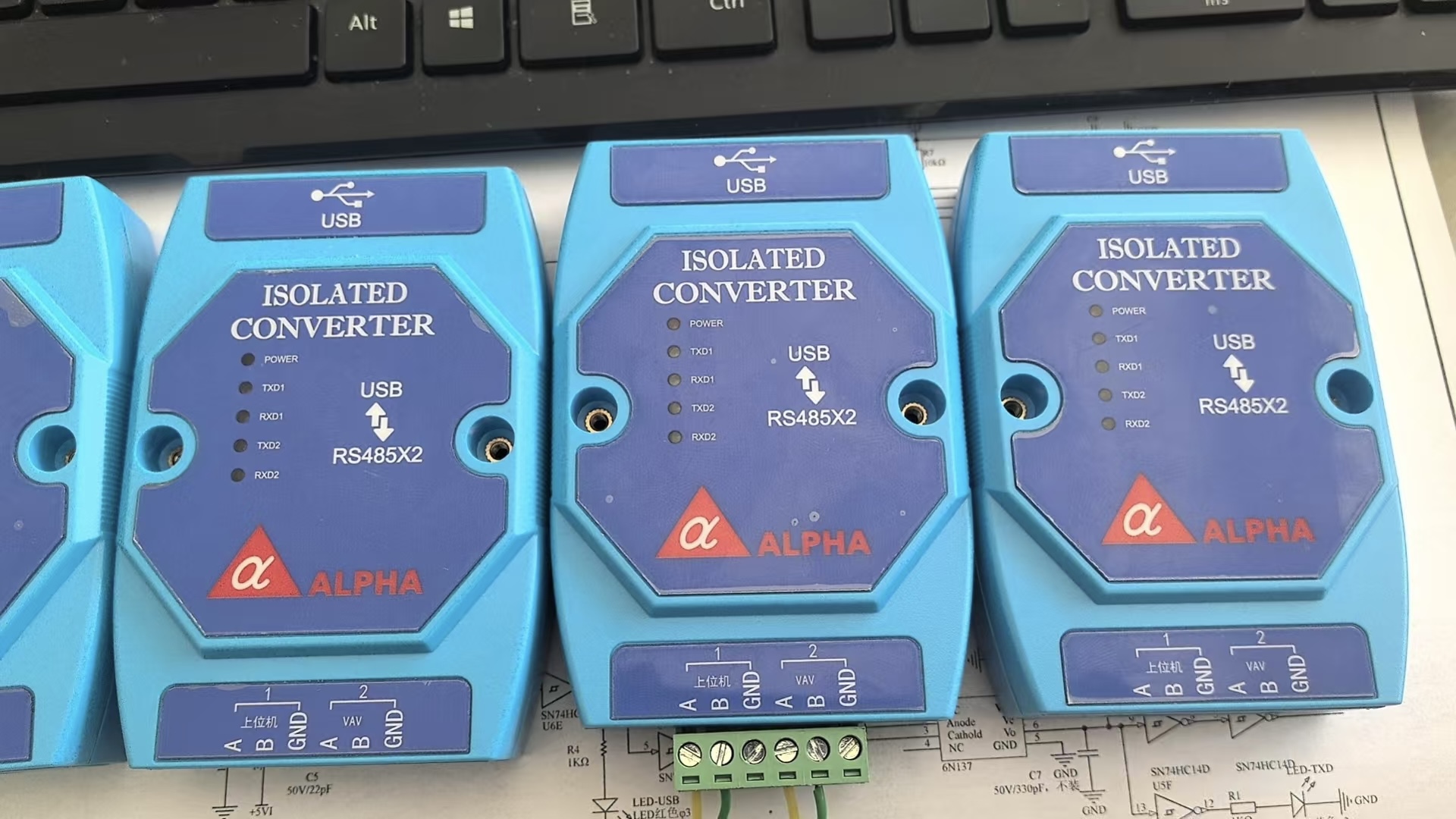 USB转双RS485带隔离